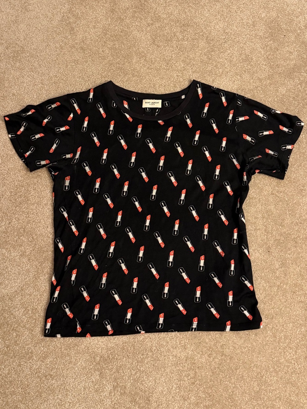 Saint Laurent Lipstick Tee
